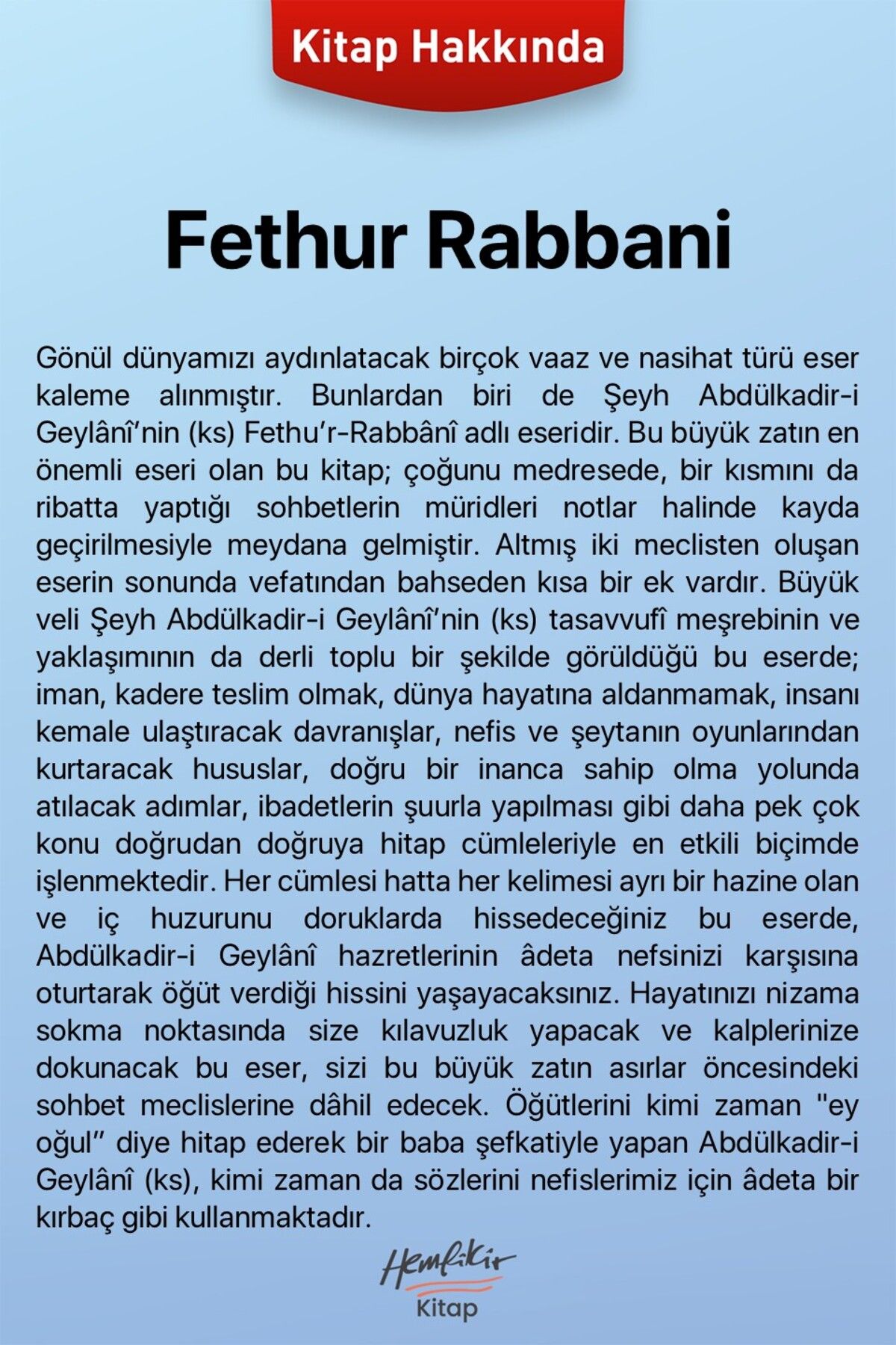 Fethur Rabbani-Abdulkadir Geylani - Görsel 2